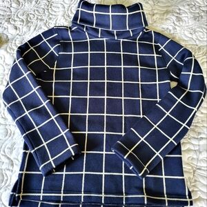 J. Crew Navy and white patterned sweater